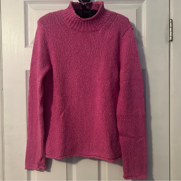 J. Crew Sweaters - J. Crew Pink Women's Rollneck Sweater, NWT w/ Flaw (Easy Fix Stitch on the Seam)